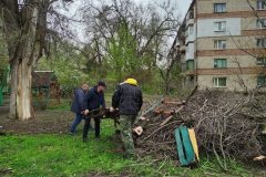 Представители Министерства сельского хозяйства и продовольствия ЛНР совместно с подведомственными предприятиями в соответствии с распоряжением врио Главы ЛНР Леонида Пасечника приняли участие в благоустройстве города